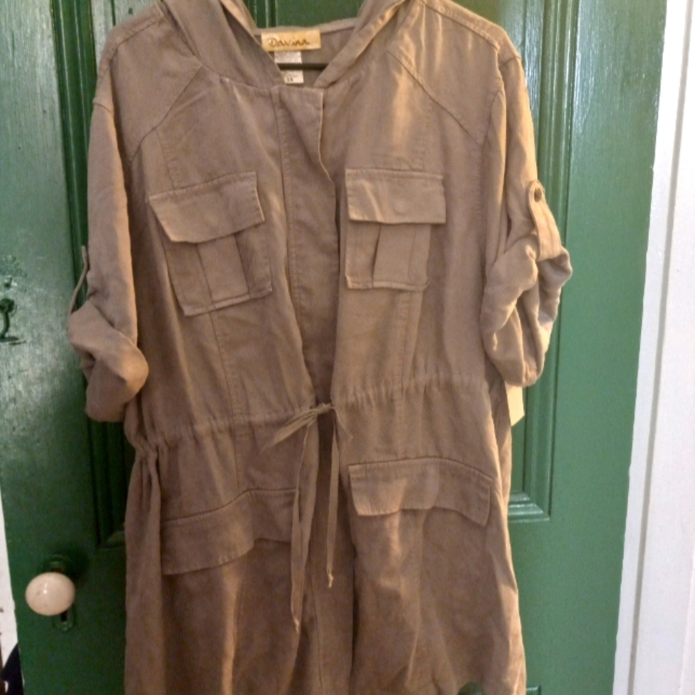 Army green dress, NWOT, 3xl